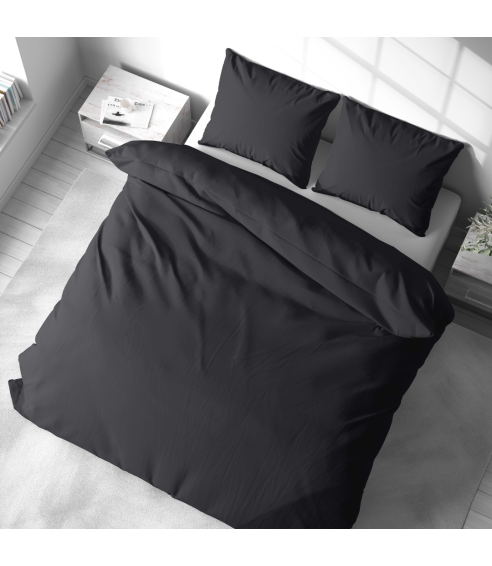 Premium Sateen Bedding Set „Graphite Satin“. Satin bedding sets