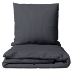 Premium Sateen Bedding Set „Graphite Stripe Satin“. Bedding sets 135x200, 140x200 cm, 200x200 cm