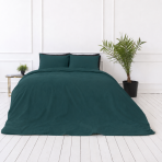 Premium Sateen Bedding Set „Green Sateen“. Bedding sets 135x200, 140x200 cm, 200x200 cm, 200x220 cm Premium Sateen Bedding Set „Green Sateen“. Bedding sets 135x200, 140x200 cm, 200x200 cm, 200x220 cm