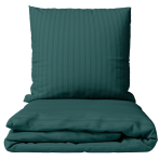 Premium Sateen Bedding Set „Green Stripe Satin“. Bedding sets 135x200, 140x200 cm, 200x200 cm