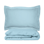 Premium Sateen Bedding Set „Ice blue“. Blue bedding sets, 200x200 cm, 200x220 cm