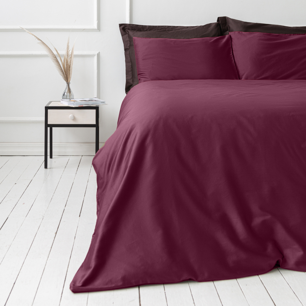 Premium Sateen Bedding Set „Cherry“. Bedding sets 200x220, 140x200 cm, 180x200 cm, 200x200 cm, 200x220 cm