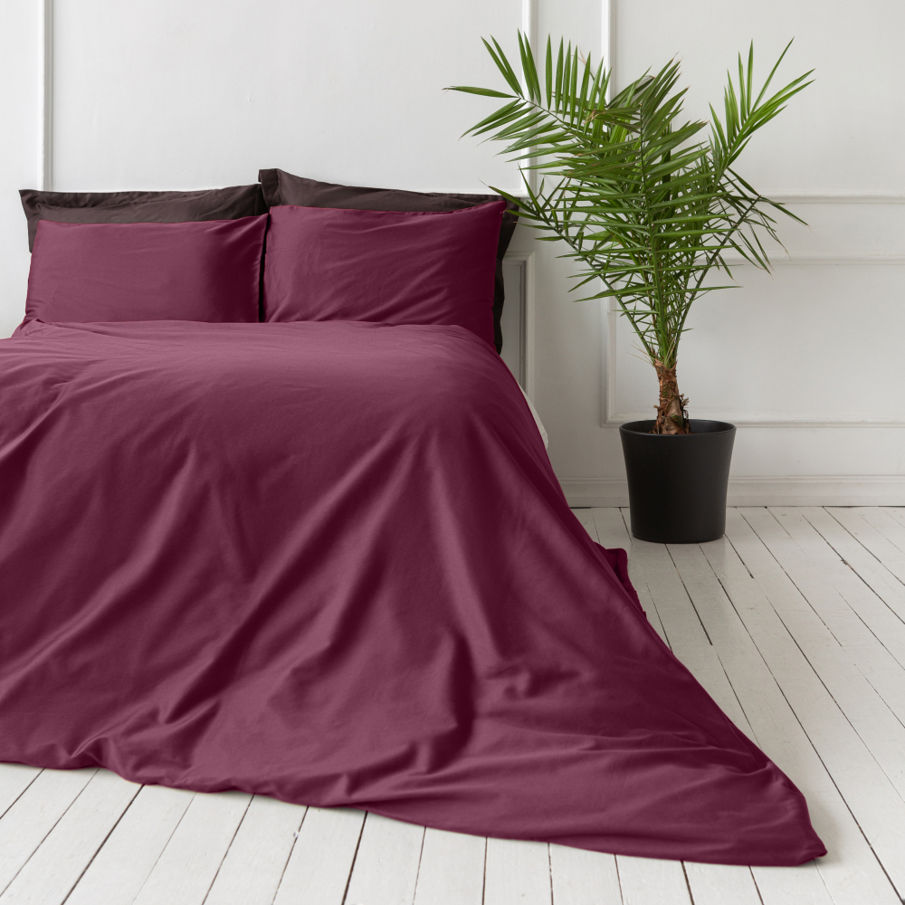 Premium Sateen Bedding Set „Cherry“. Bedding sets 200x220, 140x200 cm, 180x200 cm, 200x200 cm, 200x220 cm