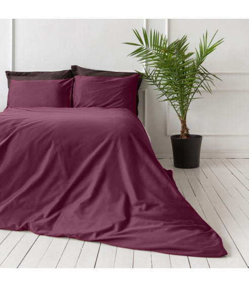 Premium Sateen Bedding Set „Cherry“. Satin bedding sets