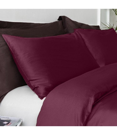 Premium Sateen Bedding Set „Cherry“. Satin bedding sets