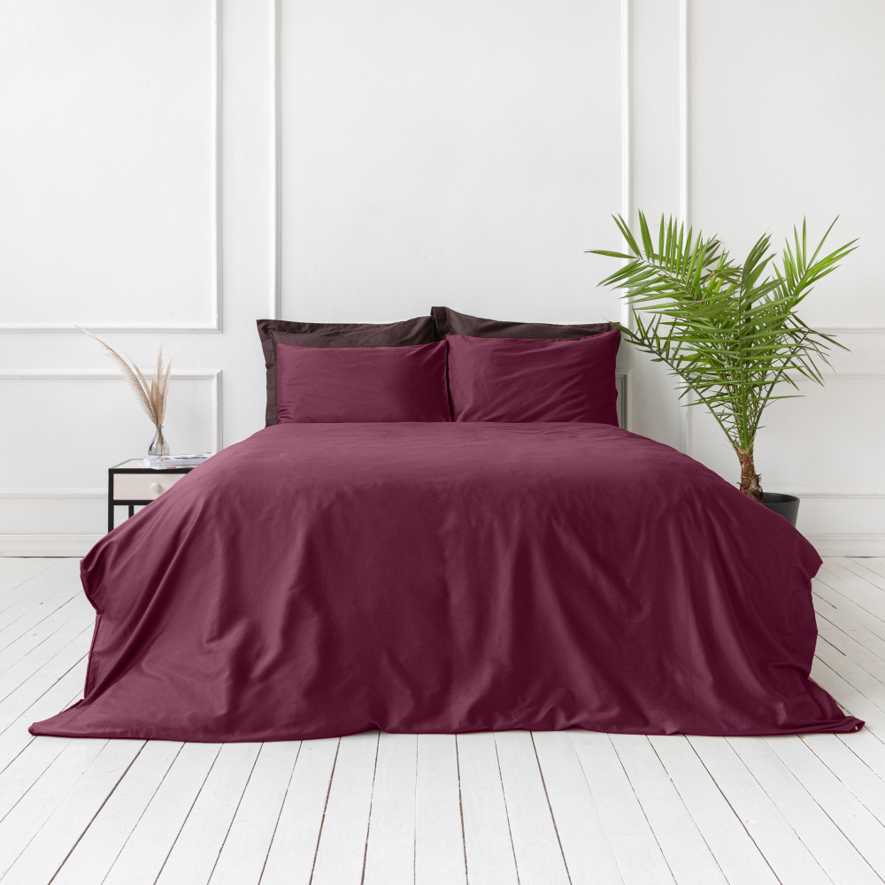 Premium Sateen Bedding Set „Cherry“. Bedding sets 200x220, 140x200 cm, 180x200 cm, 200x200 cm, 200x220 cm