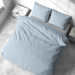 Premium Sateen Bedding Set „Light blue glow“. Bedding sets 150x200, 140x200 cm, 150x200 cm, 160x200 cm, 180x200 cm, 200x200 cm, 200x220 cm, 220x240 cm