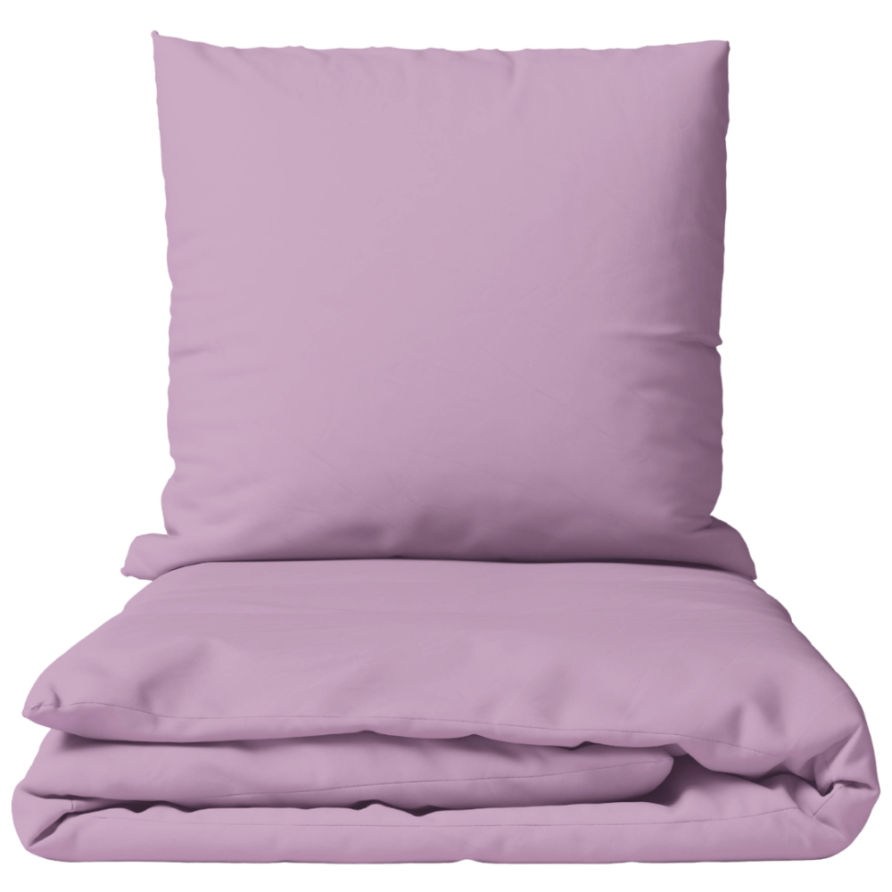 Premium Sateen Bedding Set „Lilac Sateen“. Bedding sets 135x200, 140x200 cm, 200x200 cm, 200x220 cm. Light purple solid-colour bedding set with two pillowcases. Premium Sateen Bedding Set „Lilac Sateen“. Bedding sets 135x200, 140x200 cm, 200x200 cm, 200x220 cm. Light purple solid-colour bedding set with two pillowcases.