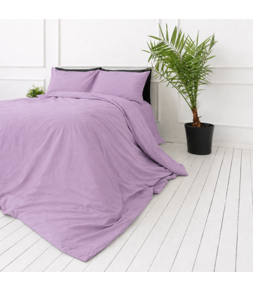 Premium Sateen Bedding Set „Lilac Sateen“. Satin bedding sets