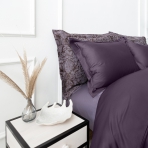 Premium Sateen Bedding Set „Mauve“. Bedding sets 200x220, 140x200 cm, 200x200 cm, 200x220 cm, 220x240 cm