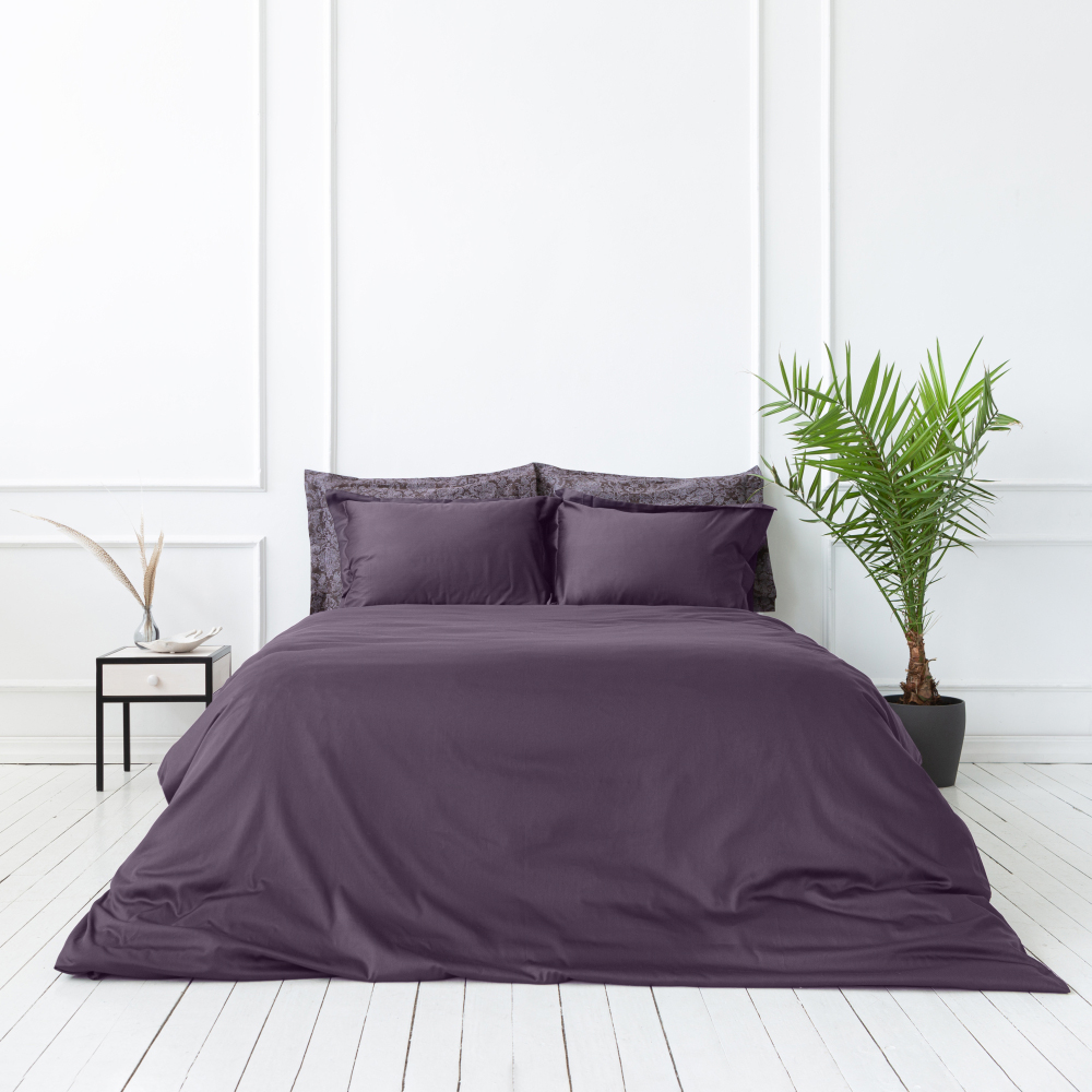Premium Sateen Bedding Set „Mauve“. Bedding sets 200x220, 140x200 cm, 200x200 cm, 200x220 cm, 220x240 cm