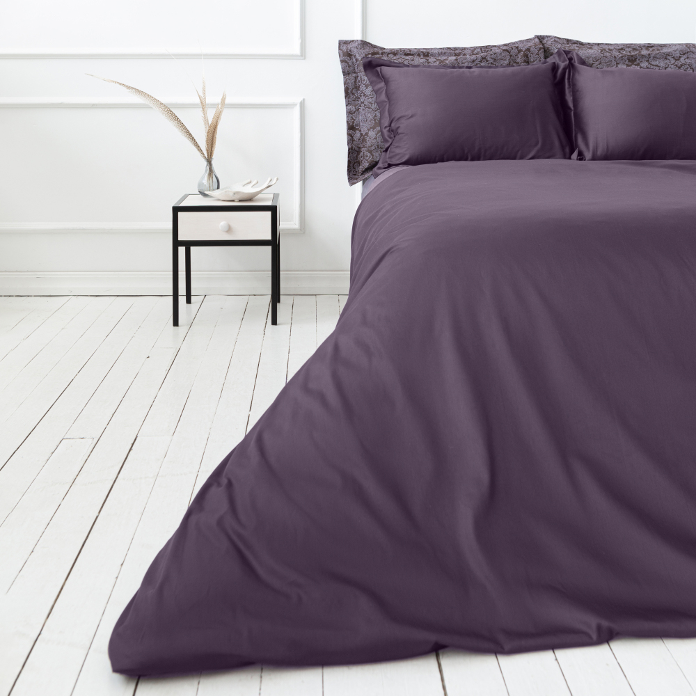 Premium Sateen Bedding Set „Mauve“. Bedding sets 200x220, 140x200 cm, 200x200 cm, 200x220 cm, 220x240 cm