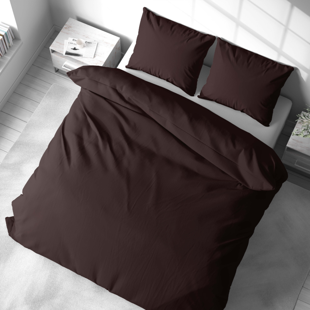 Premium Sateen Bedding Set „Chesnut glow“. Bedding sets 135x200, 140x200 cm, 200x200 cm, 200x220 cm, 220x240 cm
