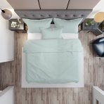 Premium Sateen Bedding Set „Mint“. Bedding sets 200x220, 160x200 cm