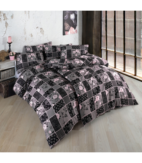 Premium Sateen Bedding Set „Pablo Pink“. Satin bedding sets