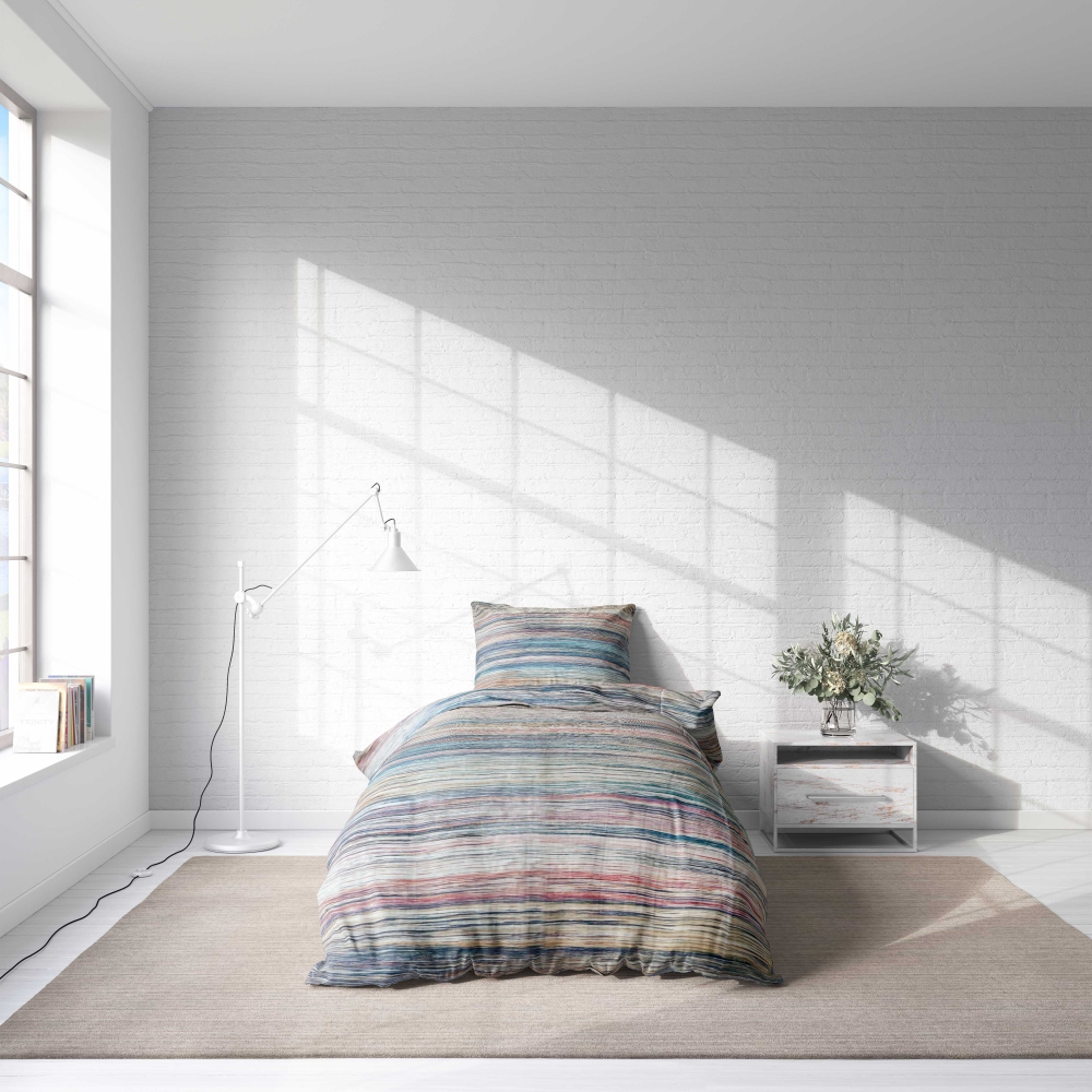 Premium Sateen Bedding Set „Painting“. Patterned bedding sets, 135x200 cm