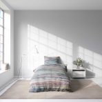 Premium Sateen Bedding Set „Painting“. Patterned bedding sets, 135x200 cm