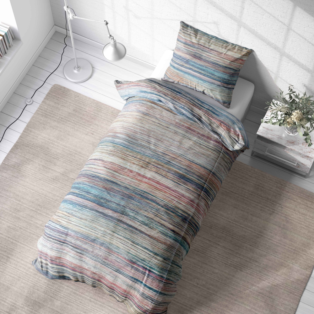 Premium Sateen Bedding Set „Painting“. Patterned bedding sets, 135x200 cm