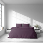 Premium Sateen Bedding Set „Plum glow“. Bedding sets 135x200, 140x200 cm, 200x200 cm, 200x220 cm, 220x240 cm