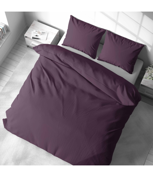 Premium Sateen Bedding Set „Plum glow“. Satin bedding sets