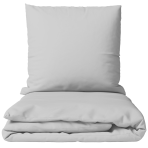 Premium Sateen Bedding Set „Silvara“. Bedding sets 150x200, 140x200 cm, 150x200 cm, 160x200 cm, 180x200 cm, 200x200 cm, 200x220 cm, 220x240 cm. Light grey solid color minimalist bedding set
