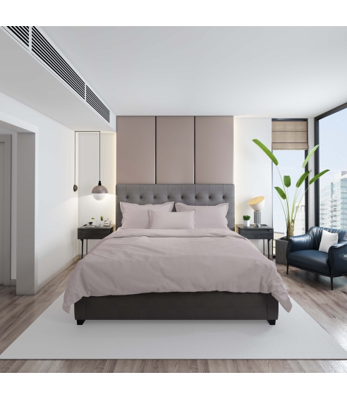 Premium Sateen Bedding Set „Coral“. Satin bedding sets