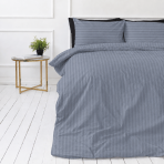 Premium Sateen Bedding Set „Tradewinds Stripe Sateen“. Mako cotton sateen bedding, 140x200 cm, 150x200 cm, 160x200 cm, 180x200 cm, 200x200 cm, 200x220 cm, 220x240 cm