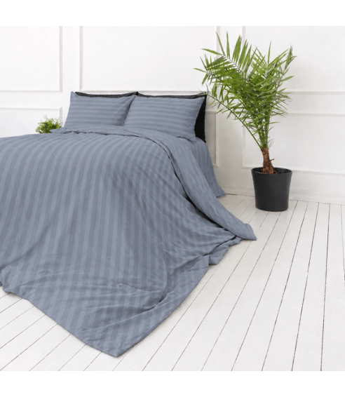 Premium Sateen Bedding Set „Tradewinds Stripe Sateen“. Satin bedding sets