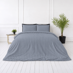 Premium Sateen Bedding Set „Tradewinds Stripe Sateen“. Mako cotton sateen bedding, 140x200 cm, 150x200 cm, 160x200 cm, 180x200 cm, 200x200 cm, 200x220 cm, 220x240 cm