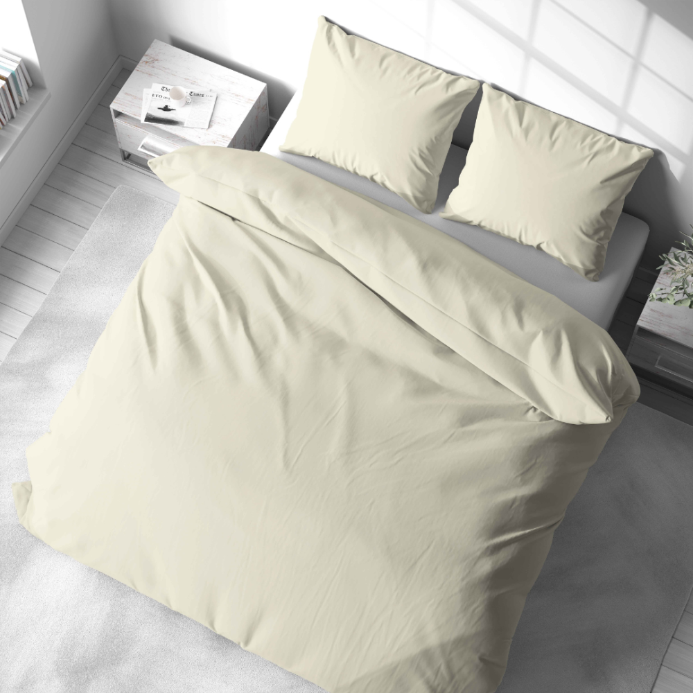Premium Sateen Bedding Set „Vanilla glow“. Bedding sets 150x200, 140x200 cm, 150x200 cm, 160x200 cm, 180x200 cm, 200x200 cm, 200x220 cm, 220x240 cm