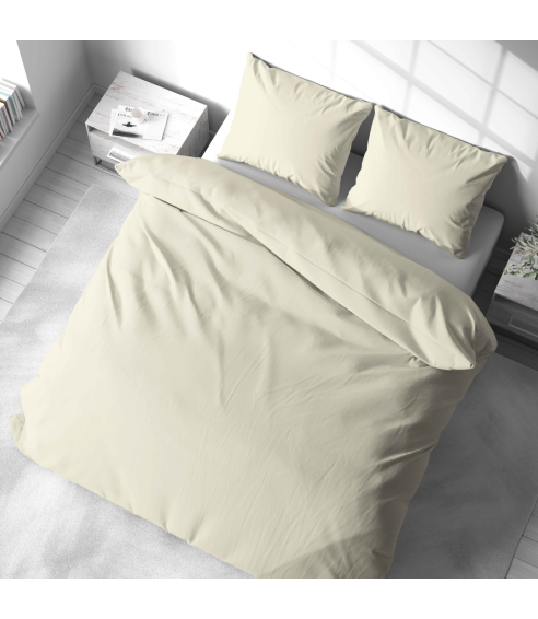 Premium Sateen Bedding Set „Vanilla glow“. Satin bedding sets