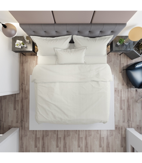 Premium Sateen Bedding Set „Vanilla“. Satin bedding sets