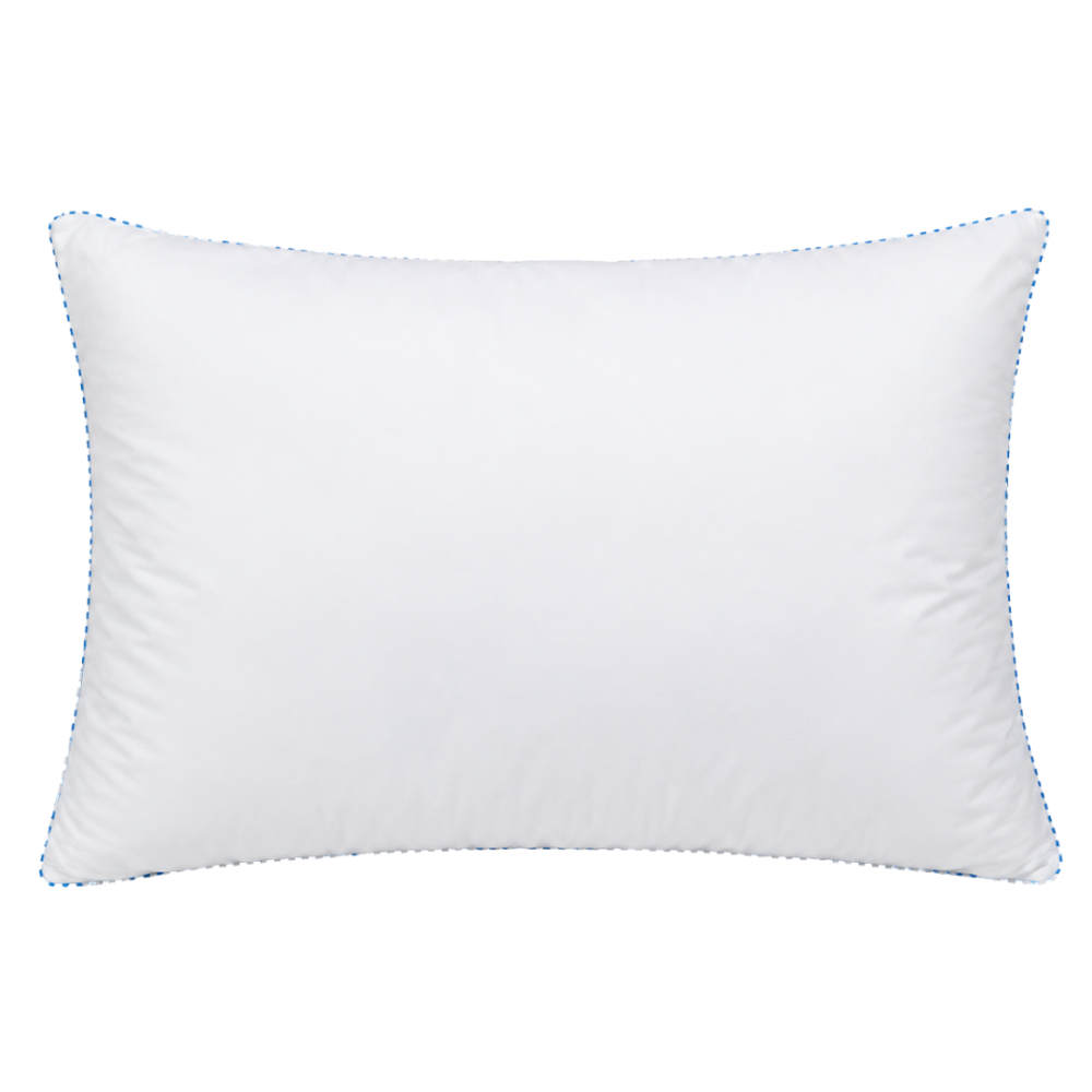 Down Pillow “Irene”. Pillow with duck down and feather filling, white with 100% cotton fabric Down Pillow “Irene”. Pillow with duck down and feather filling, white with 100% cotton fabric