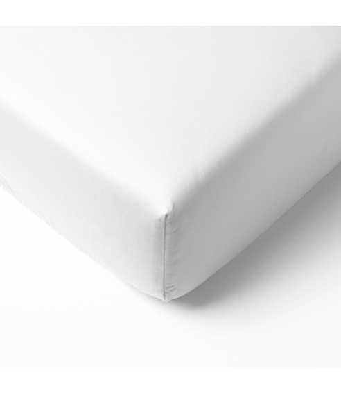 Satin Bed Sheet  „Classic White“. Flat sheets