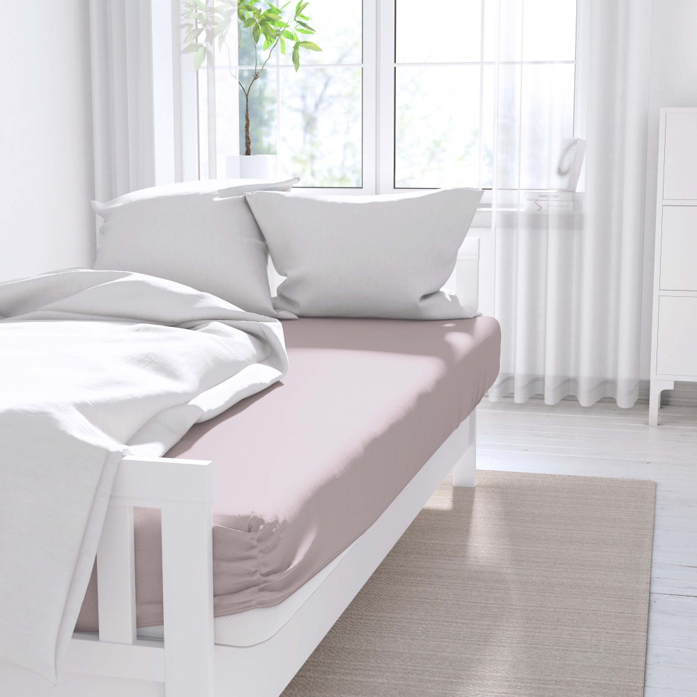 Satin Bed Sheet „Coral“