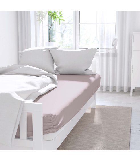 Satin Bed Sheet „Coral“. Flat sheets