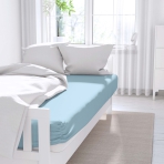 Satin Bed Sheet "Ice Blue"