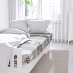 Satin Bed Sheet „Wonderland“, 150x220 cm, 180x220 cm, 200x230 cm