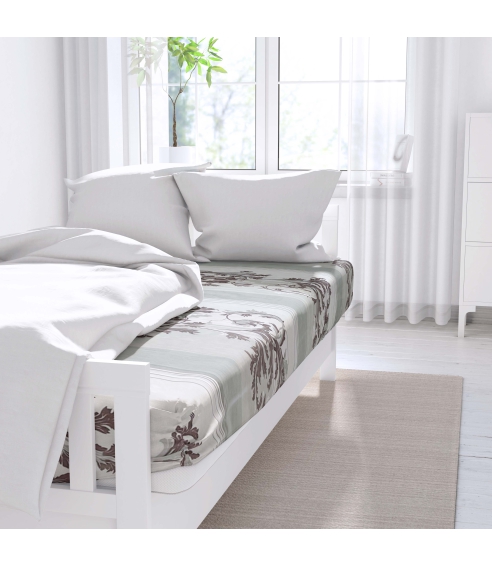 Satin Bed Sheet „Wonderland“. Flat sheets