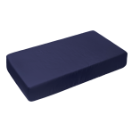 Satin Fitted Sheet „Blue glow“, 90x200 cm, 140x200 cm, 160x200 cm, 180x200 cm. Deep dark blue bed sheet, bringing a sophisticated and calming vibe to your bedroom.