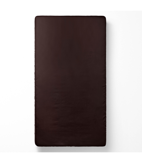 Satin Fitted Sheet „Chesnut glow“. Fitted sheets 90x200