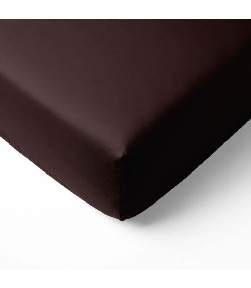 Satin Fitted Sheet „Chesnut glow“. Fitted sheets 90x200