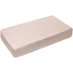 Satin Fitted Sheet „Classic Coffee Sateen“. Fitted sheets 160x200, 90x200 cm, 140x200 cm, 160x200 cm, 180x200 cm. Solid light beige fitted sheet without a pattern.