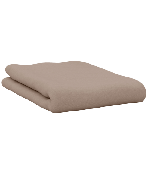 Satin fitted sheet "Dark ecru". Fittedsheets