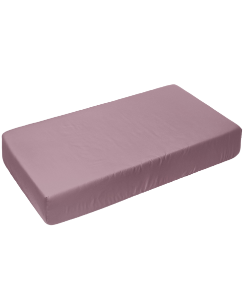 Satin fitted sheet "Dusty pink glow". Fitted sheets 90x200