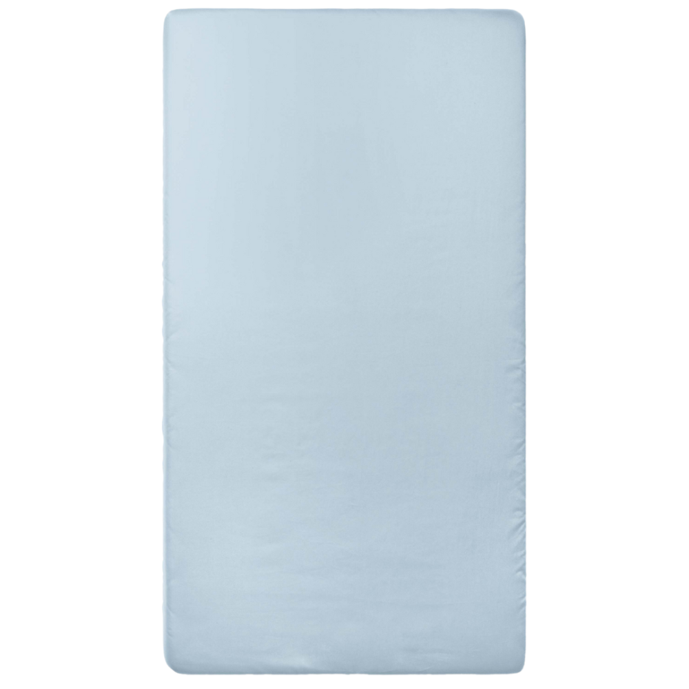 Satin fitted sheet "Light Blue glow". Fitted sheets 160x200, 90x200 cm, 140x200 cm, 160x200 cm, 180x200 cm
