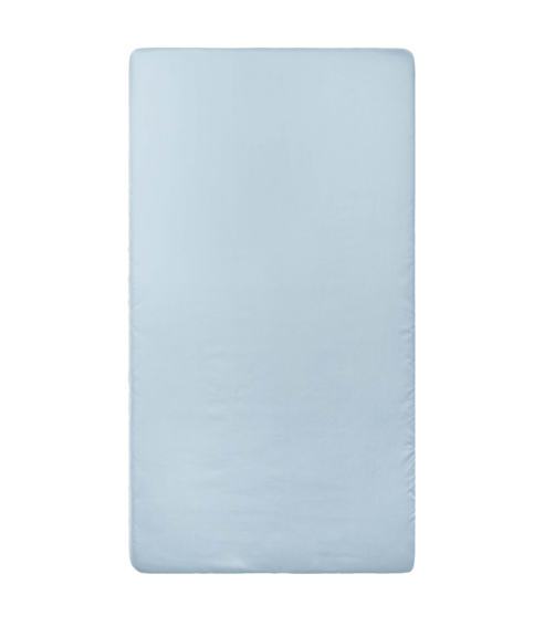 Satin fitted sheet "Light Blue glow". Fitted sheets 90x200