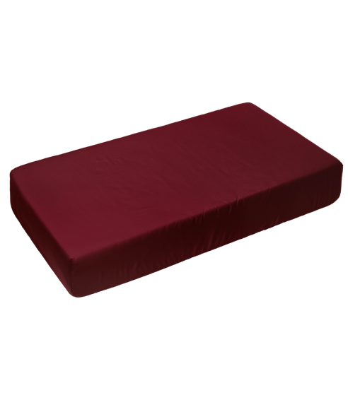 Satin fitted sheet "Maroon". Fitted sheets 90x200