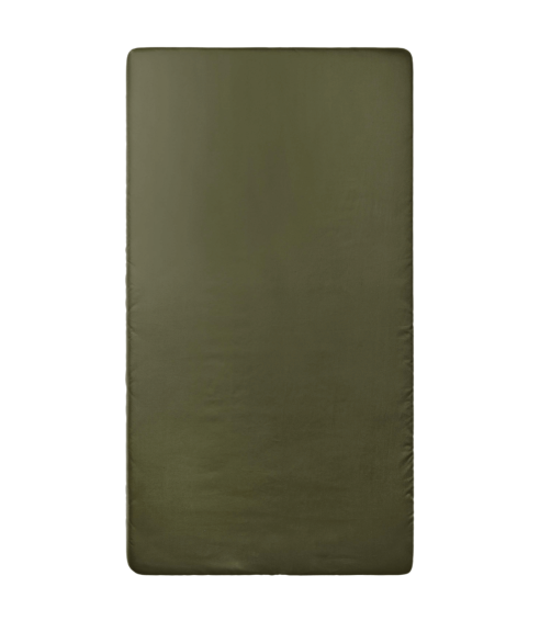 Satin Fitted Sheet „Moss Green Sateen“. Fitted sheets 90x200