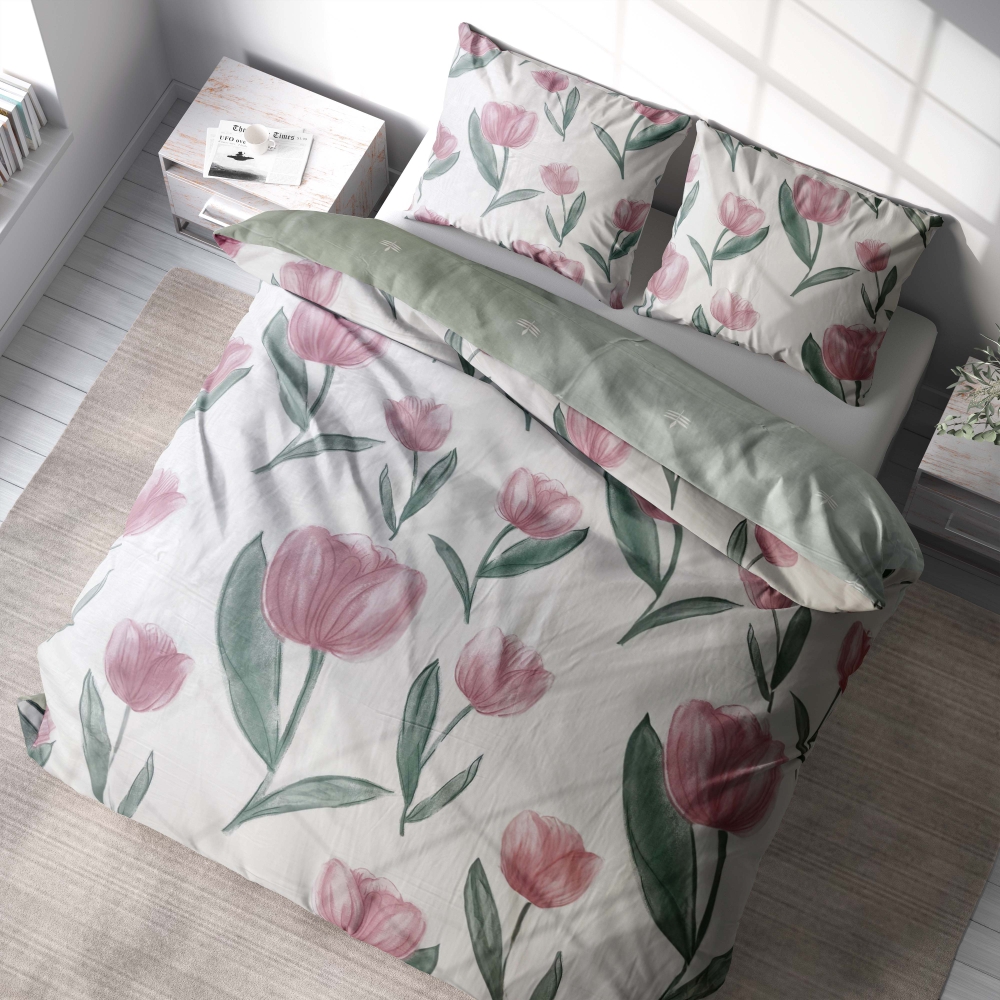 Satin pillowcase “Tuliplace”